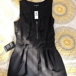 Express black shorts romper